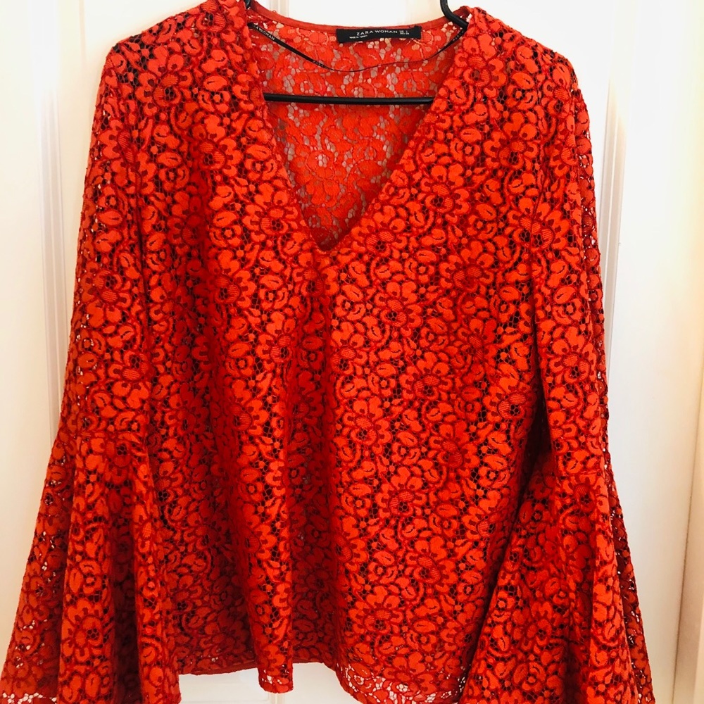 Gently worn Zara lace top